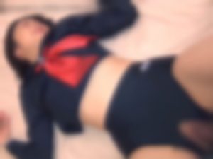 【無修正＆個人撮影】セーラー服と穴開きブルマでマゾJKをアナル調教セックス！